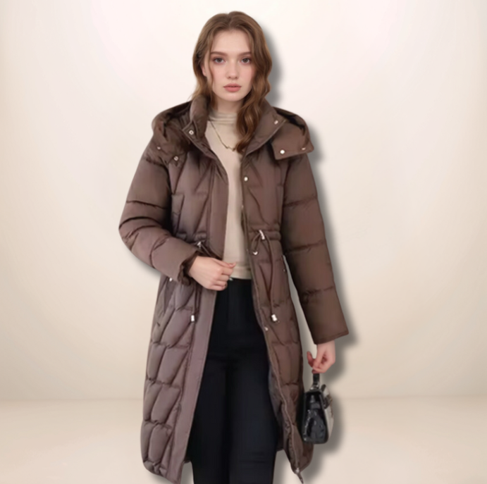 ANNA – Klassische lange Steppjacke