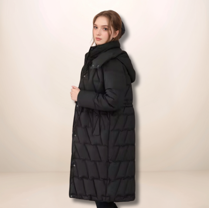 ANNA – Klassische lange Steppjacke