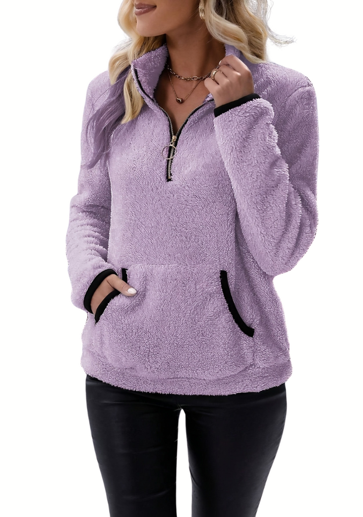 IVY – Stylischer Half-Zip-Strickpullover