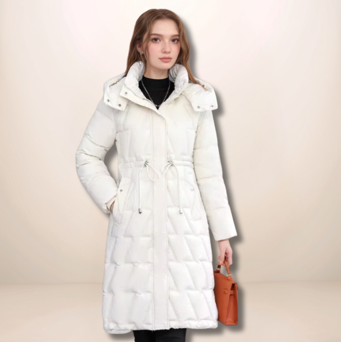 ANNA – Klassische lange Steppjacke