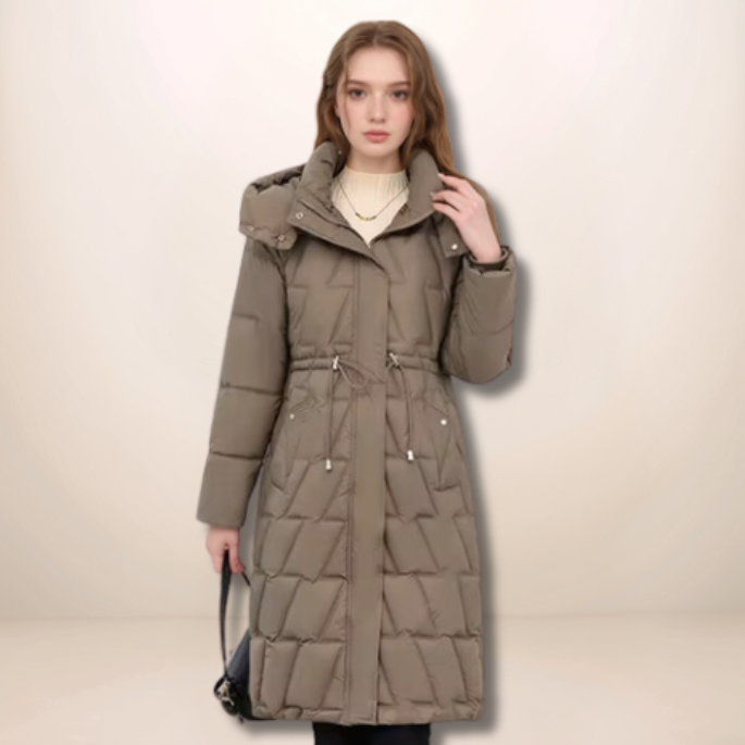 ANNA – Klassische lange Steppjacke