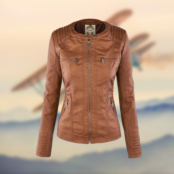 ELENA - Elegante vegane Lederjacke