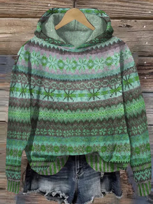 NOVA - Bequemer geblümter Pullover