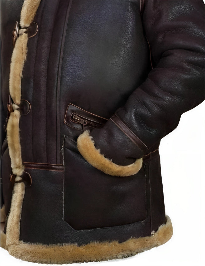 NUUK - Winterjacke im Shearling-Style