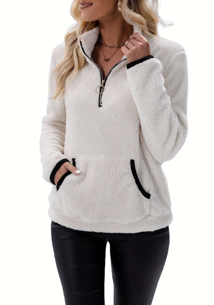 IVY – Stylischer Half-Zip-Strickpullover