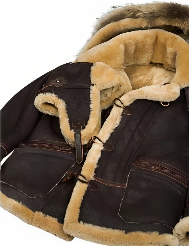 NUUK - Winterjacke im Shearling-Style