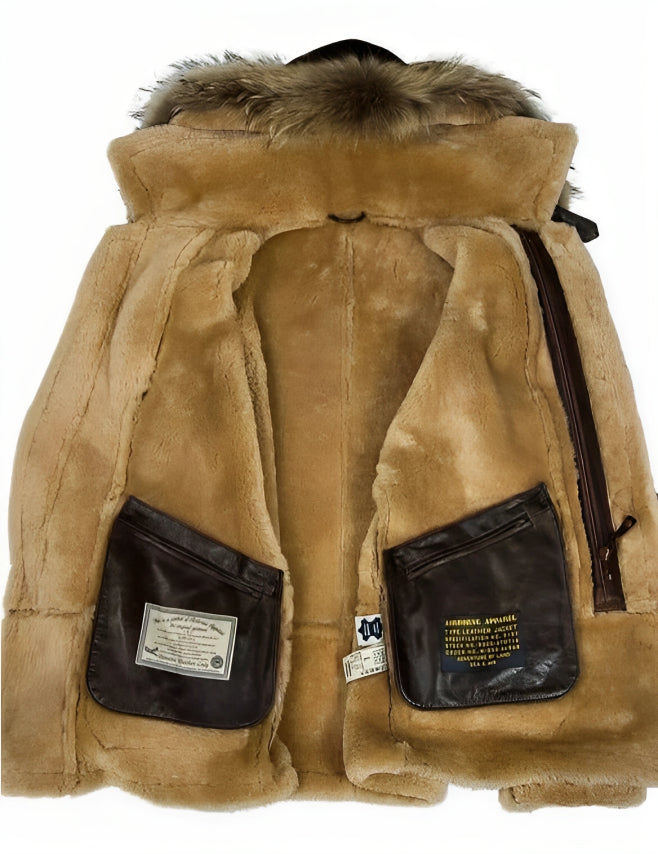 NUUK - Winterjacke im Shearling-Style