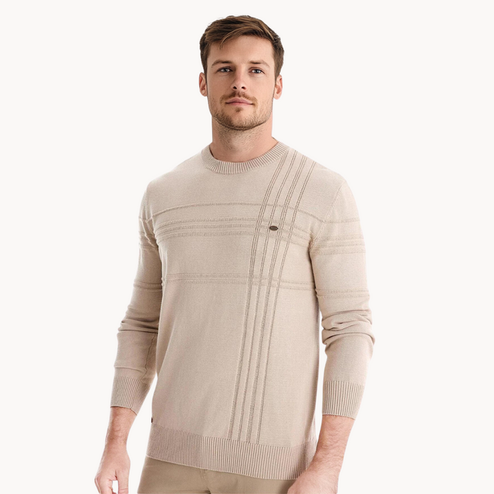 CALLUM - Eleganter Karo-Pullover