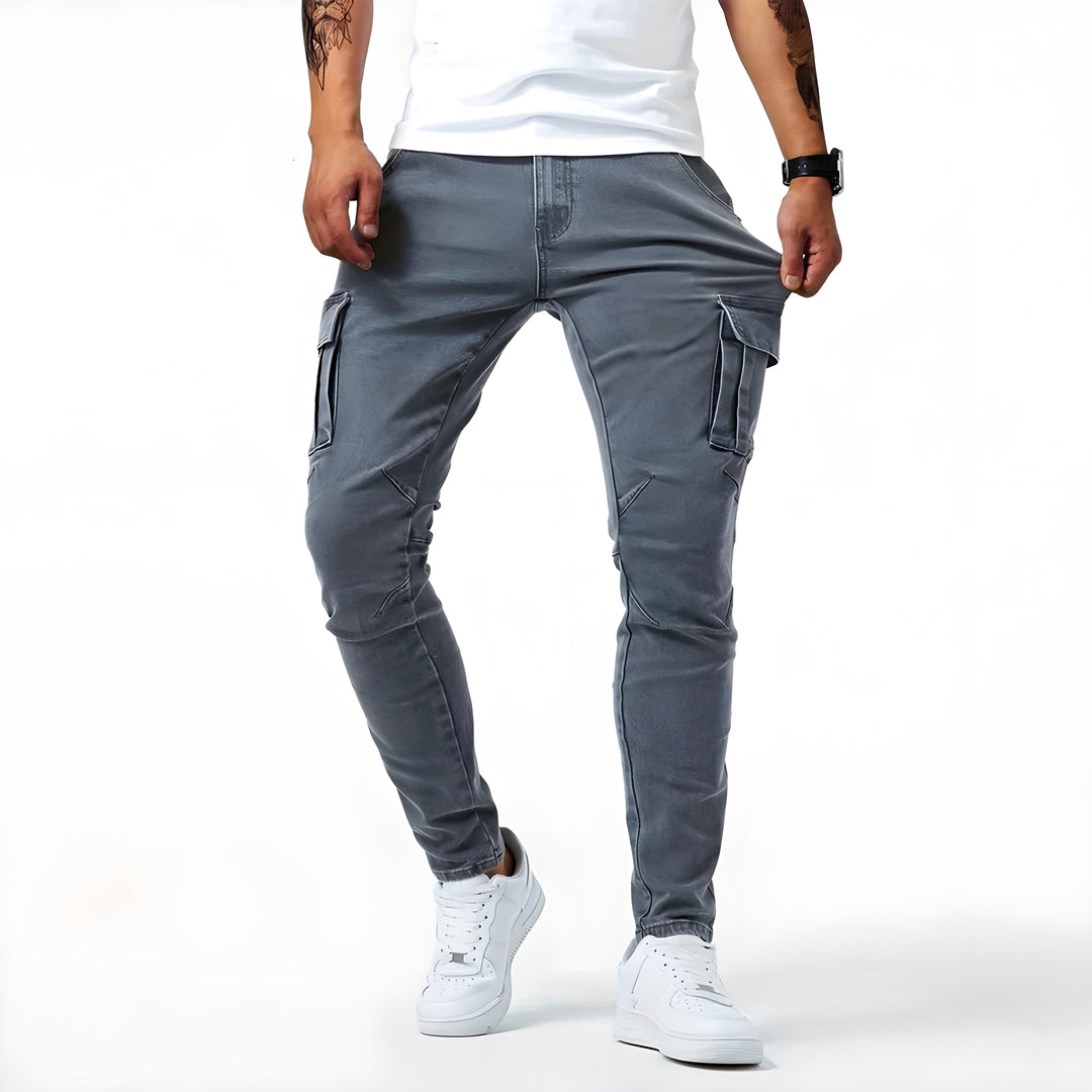 DARIO - Elegante Elastische Cargo-Jeans