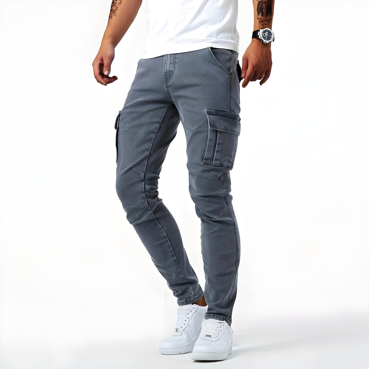 DARIO - Elegante Elastische Cargo-Jeans