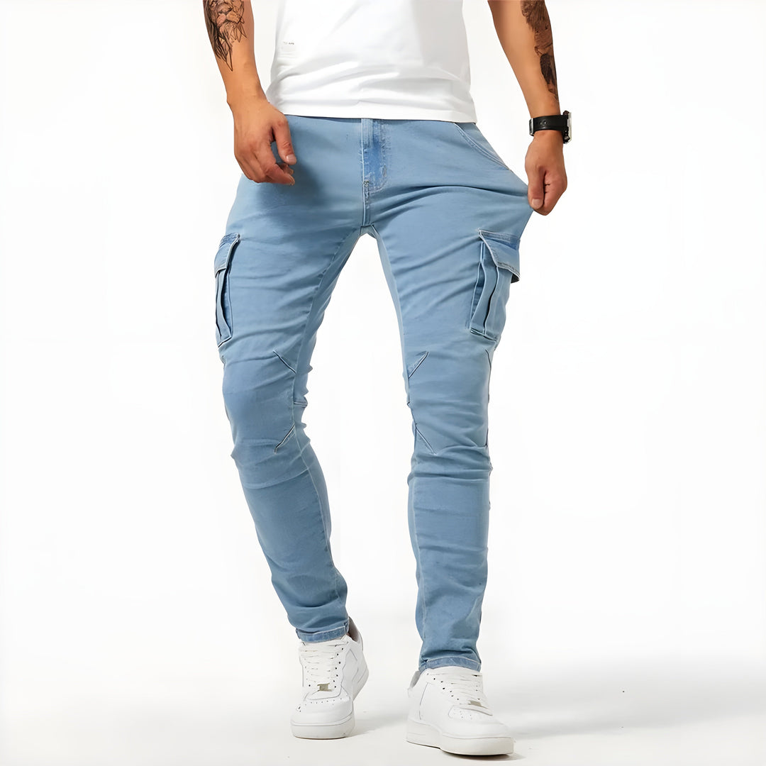 DARIO - Elegante Elastische Cargo-Jeans