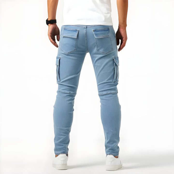 DARIO - Elegante Elastische Cargo-Jeans