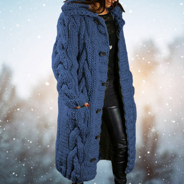 BELLA - Elegante Winterstrickjacke für Damen