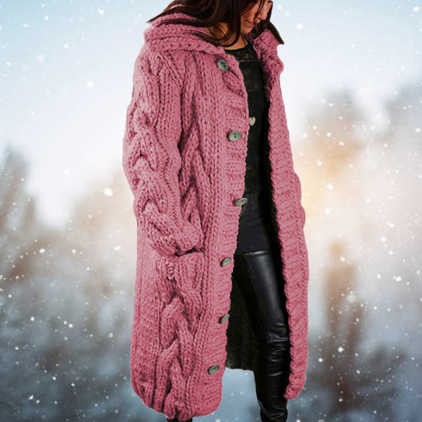 BELLA - Elegante Winterstrickjacke für Damen