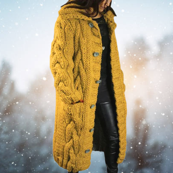 BELLA - Elegante Winterstrickjacke für Damen