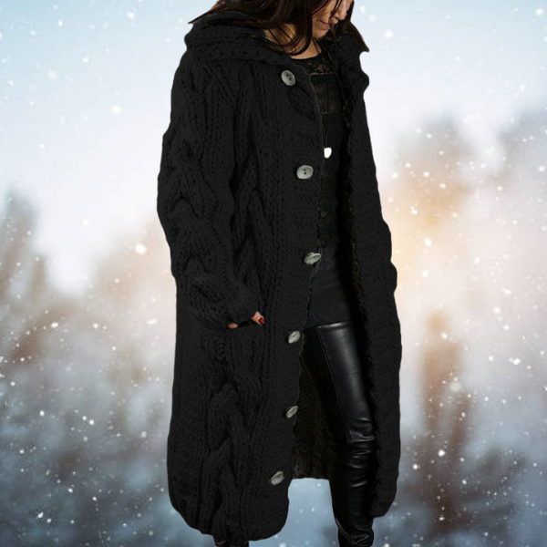 BELLA - Elegante Winterstrickjacke für Damen