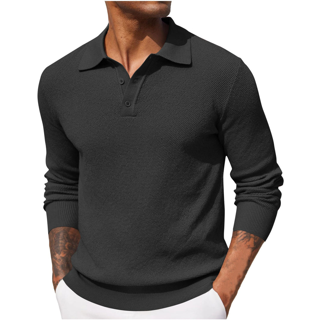 LYSANDER - Elegantes Herren Langarm-Polo