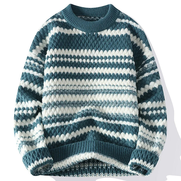 Hans - Gestreifter Strickpullover für Herren