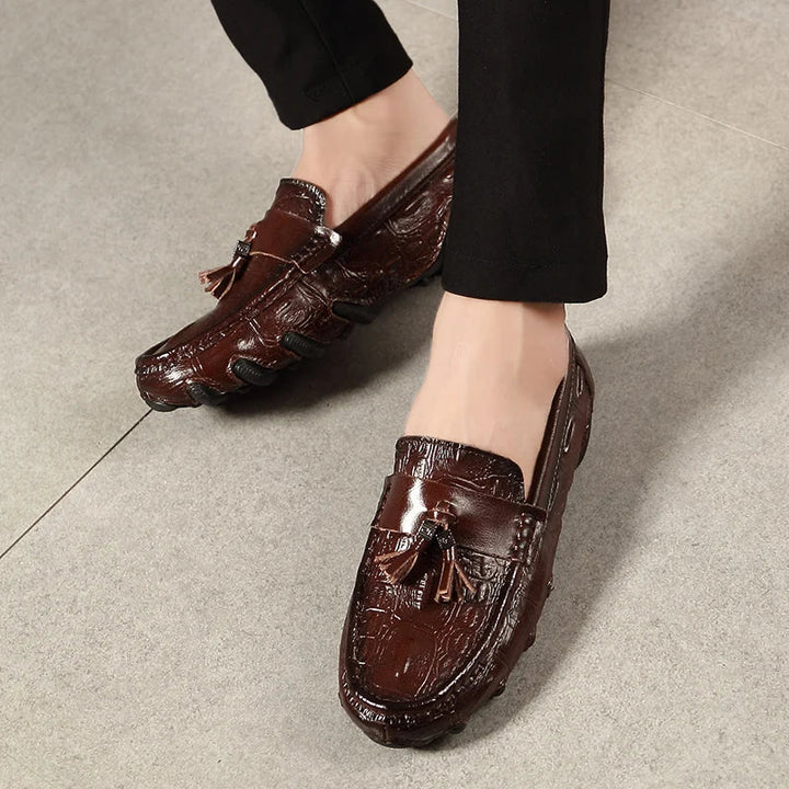 Tom - Leder Krokodil-Optik Loafer