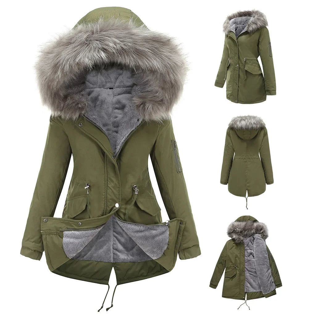 Freya – Luxuriöser Winterparka mit Kapuze