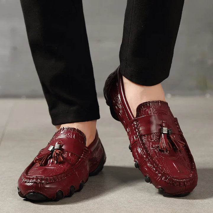 Tom - Leder Krokodil-Optik Loafer