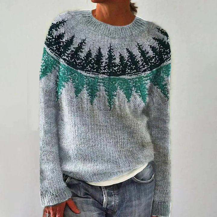 Anna - Strickpullover für den Herbst mit Mustern