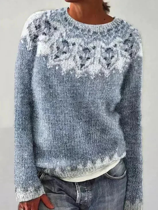 Anna - Strickpullover für den Herbst mit Mustern