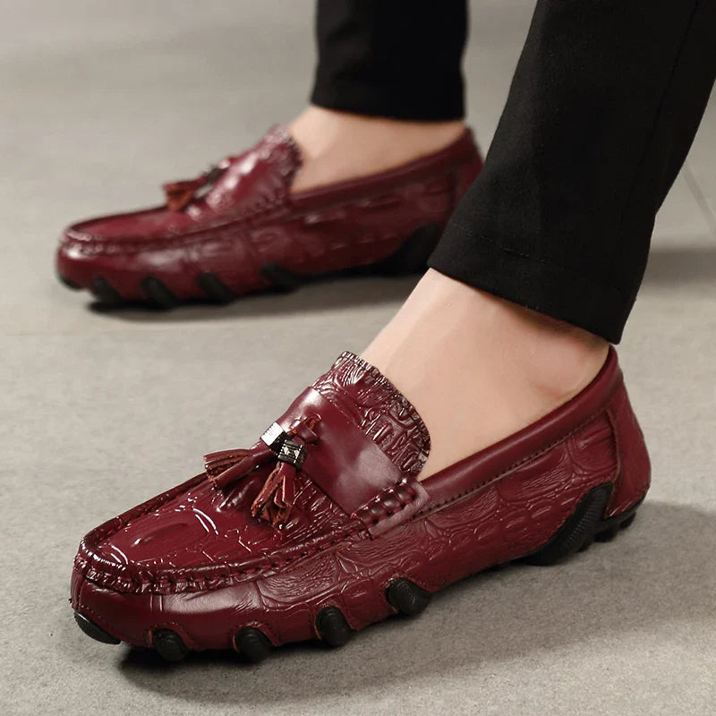 Tom - Leder Krokodil-Optik Loafer