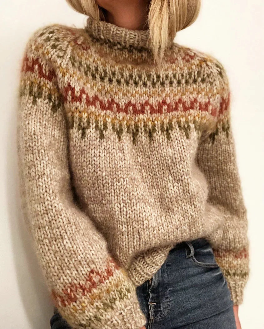 Lena - Strickpullover mit Rollkragen