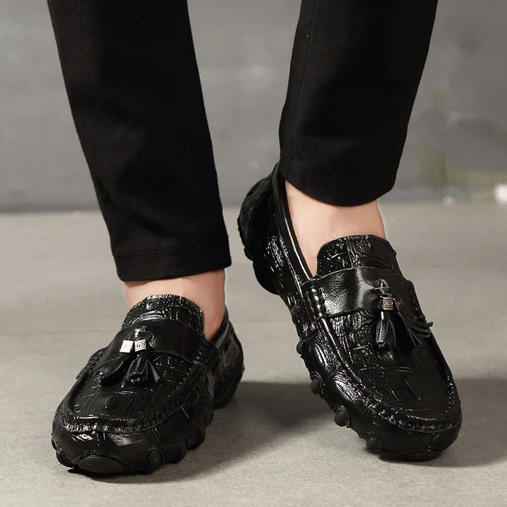 Tom - Leder Krokodil-Optik Loafer