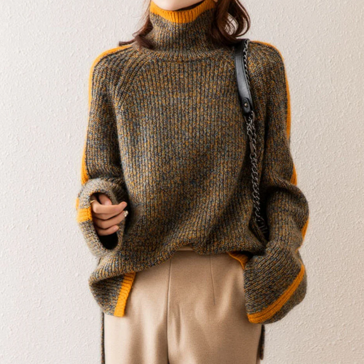 EVA - Stylischer, übergrosser Rollkragenpullover