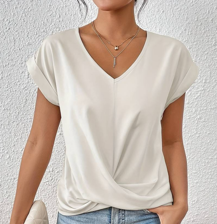 CLAIRE - Elegante Damen V-Ausschnitt Shirt