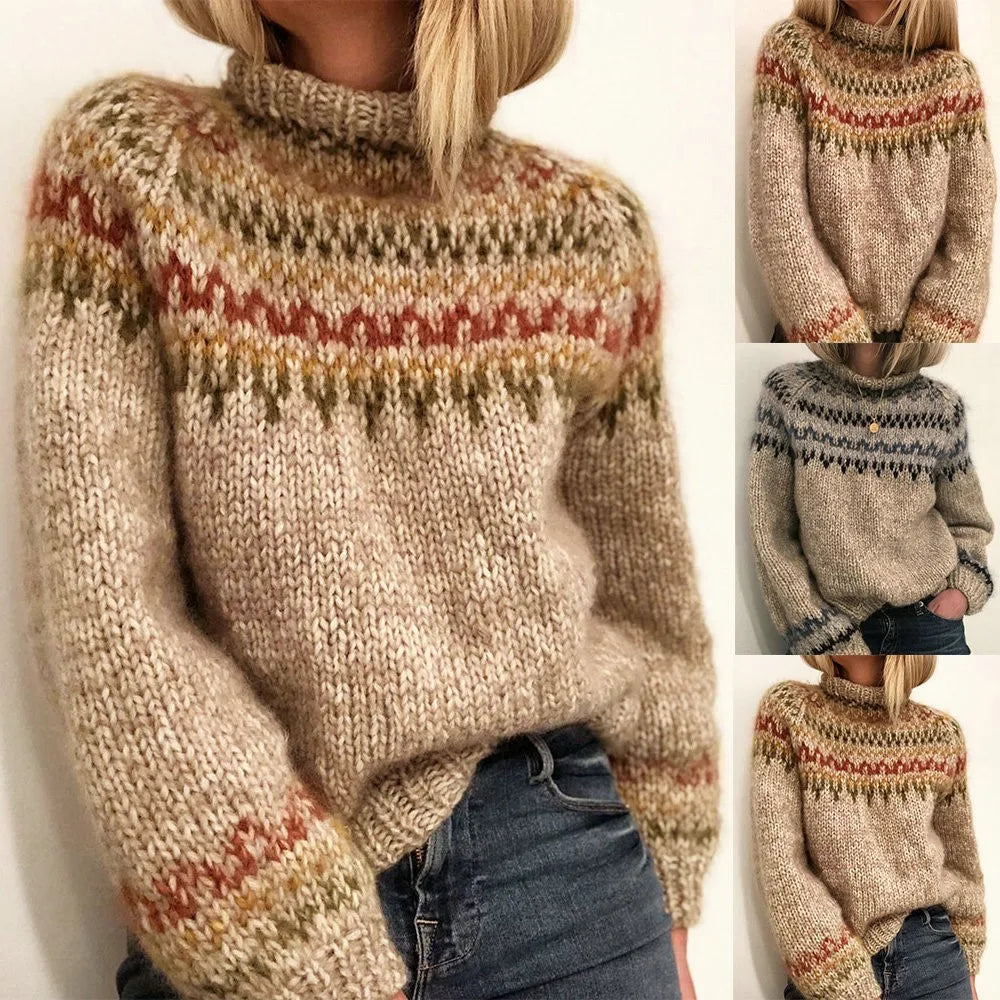 Lena - Strickpullover mit Rollkragen