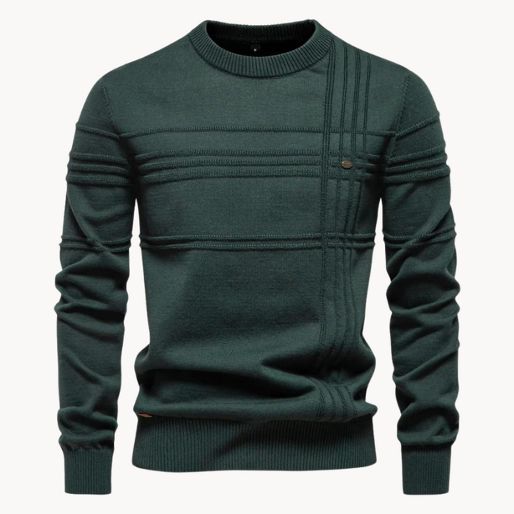 CALLUM - Eleganter Karo-Pullover