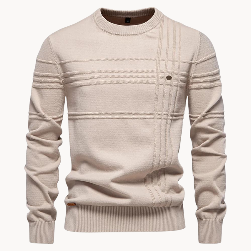 CALLUM - Eleganter Karo-Pullover