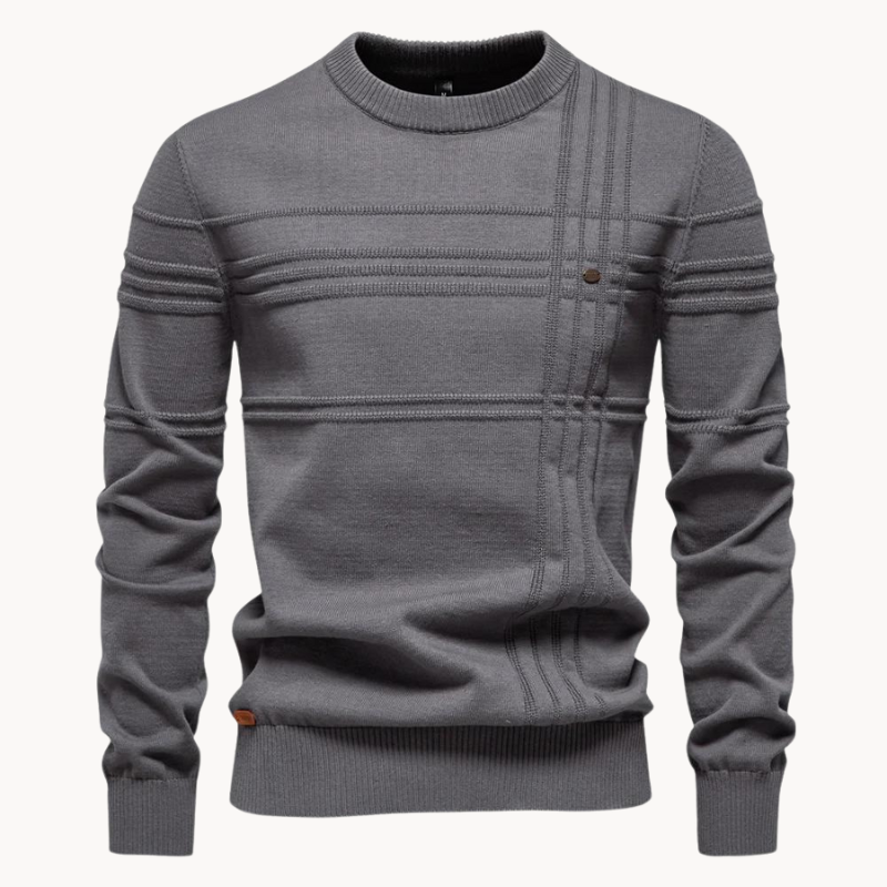 CALLUM - Eleganter Karo-Pullover