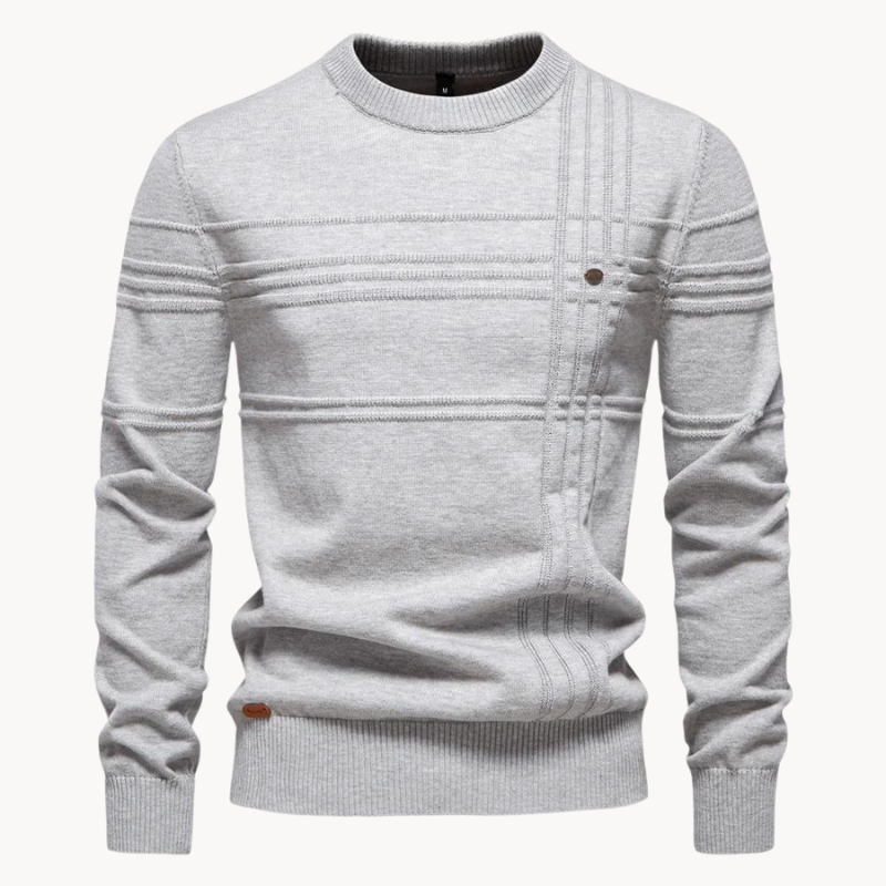 CALLUM - Eleganter Karo-Pullover