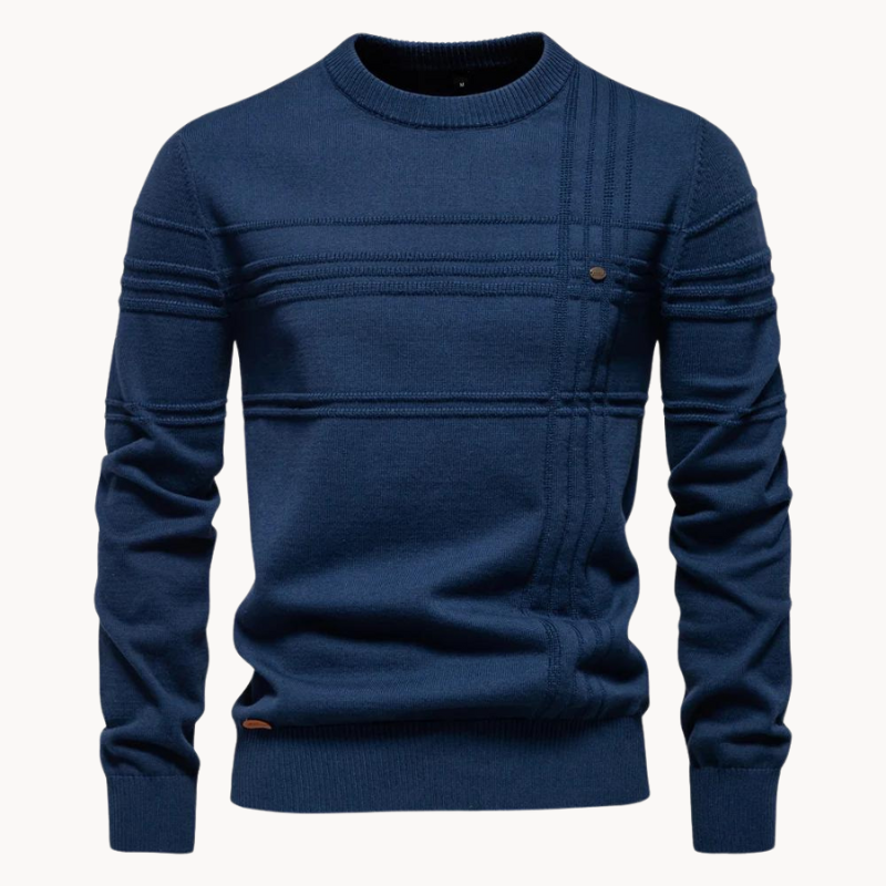 CALLUM - Eleganter Karo-Pullover