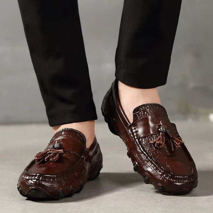 Tom - Leder Krokodil-Optik Loafer