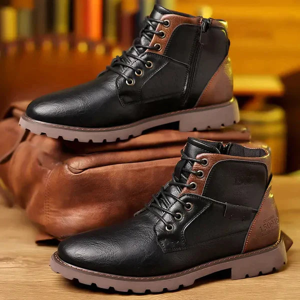 JETHRO - Schnürstiefel aus premium Leder