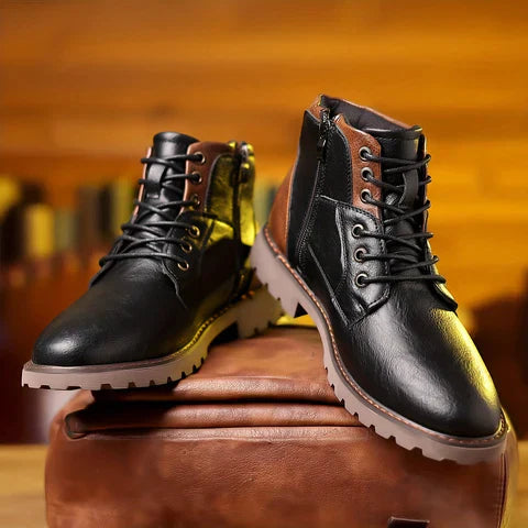 JETHRO - Schnürstiefel aus premium Leder