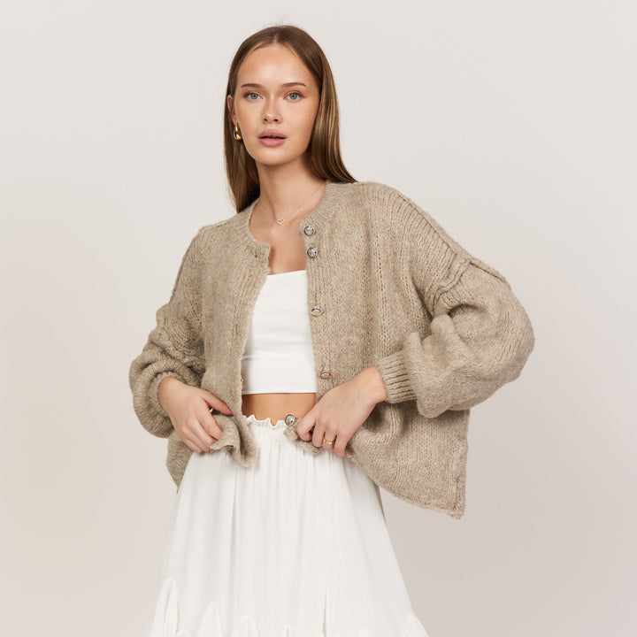 MARIA - Oversized Cardigan Short