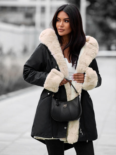 SOPHIA -  Winterjacke mit künstlichem Fell