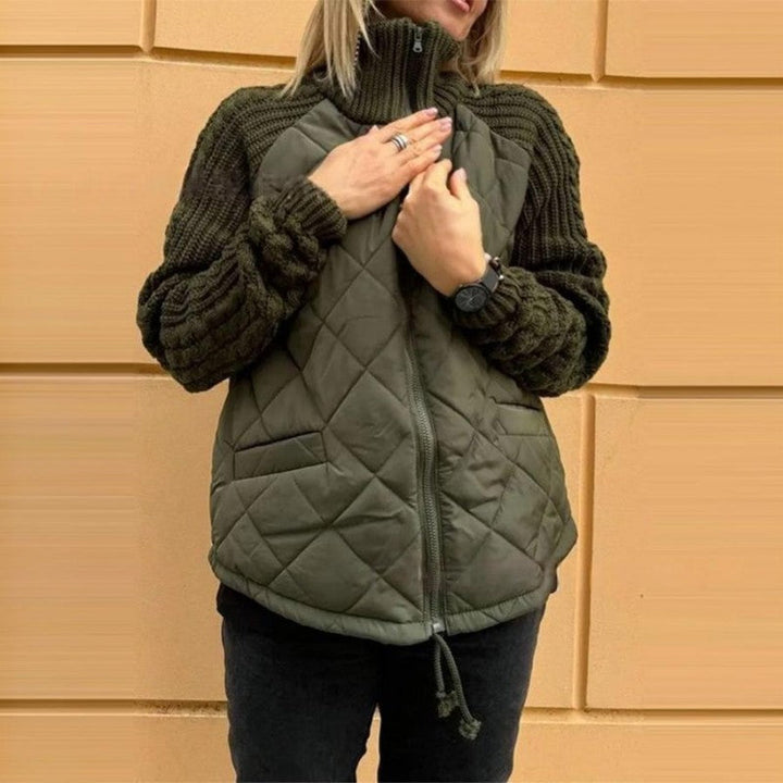 GRETA - Patchwork Daunenjacke