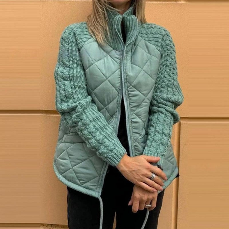 Greta - Patchwork Daunenjacke