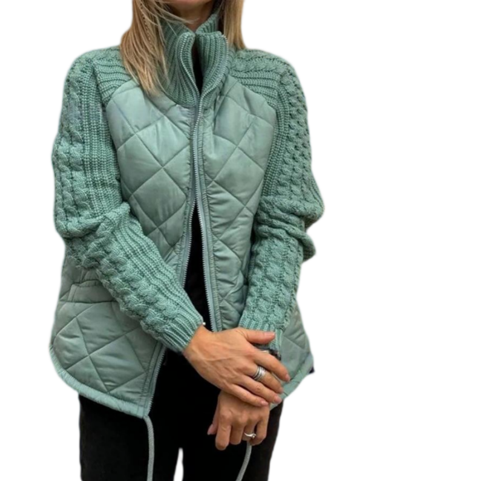 GRETA - Patchwork Daunenjacke